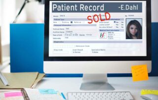 An image depicting a patient record used for an article by Paul Rogers on how data brokers are selling our data