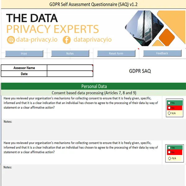 Turbo GDPR Assessment Tool, Data-Privacy.io