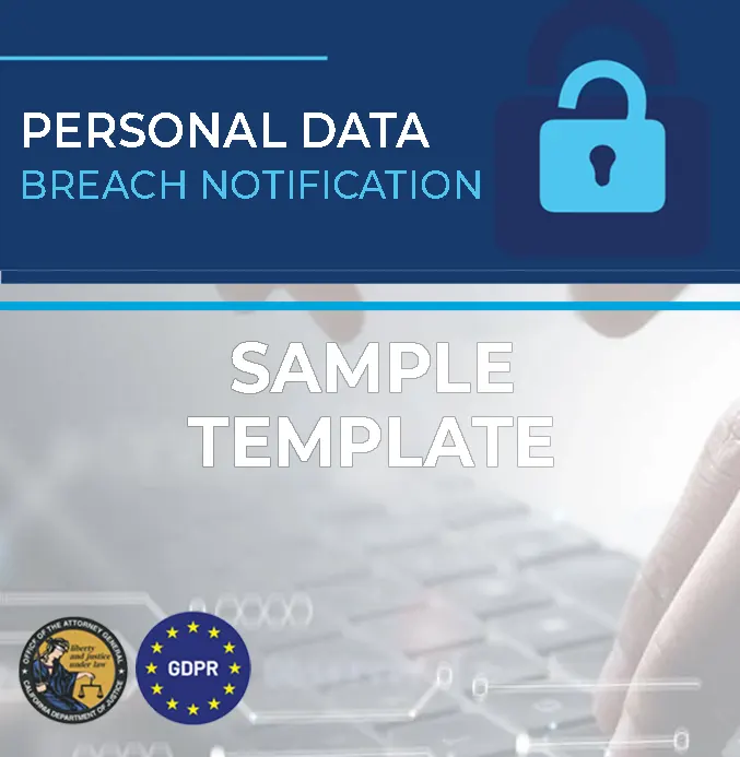 Personal Data Breach Notification Template