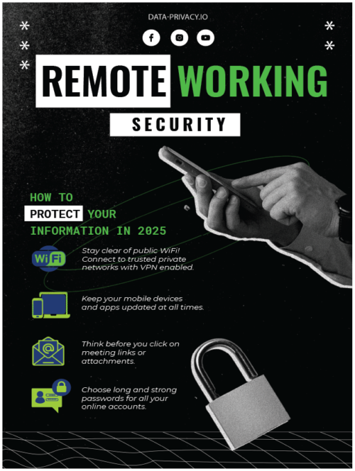 security awareness poster download, remote working security awareness poster