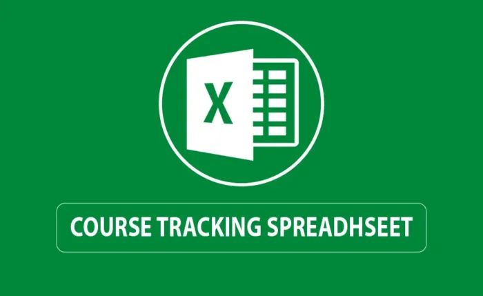 Course Tracking Spreadsheet