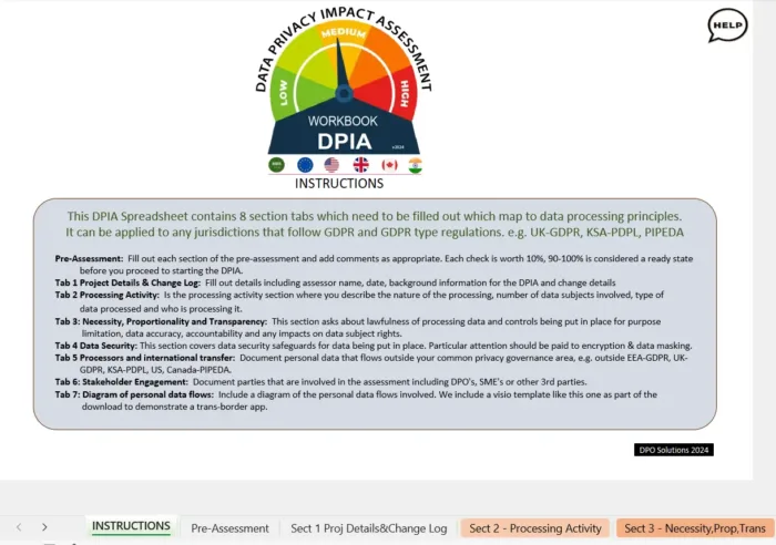 DPIA Assessment Workbook Instructions