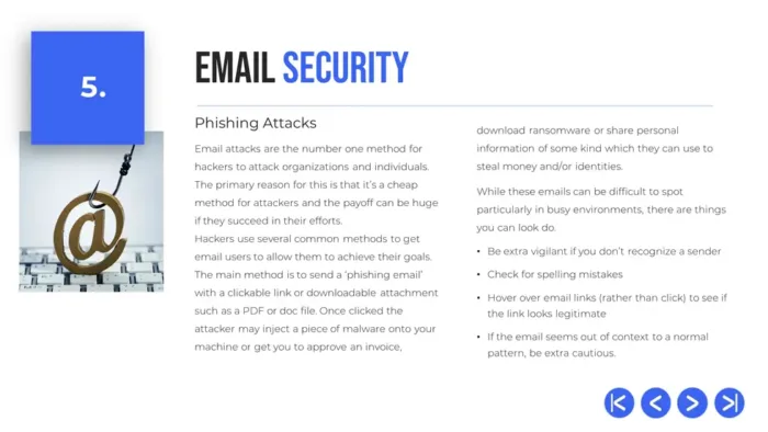 security awareness training for employees pptx 2024 ed - slide 5 email security, DPO training solutions