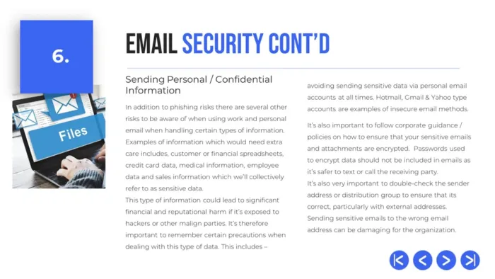 security awareness training for employees pptx 2024 ed - slide 6 email security contd, DPO training solutions