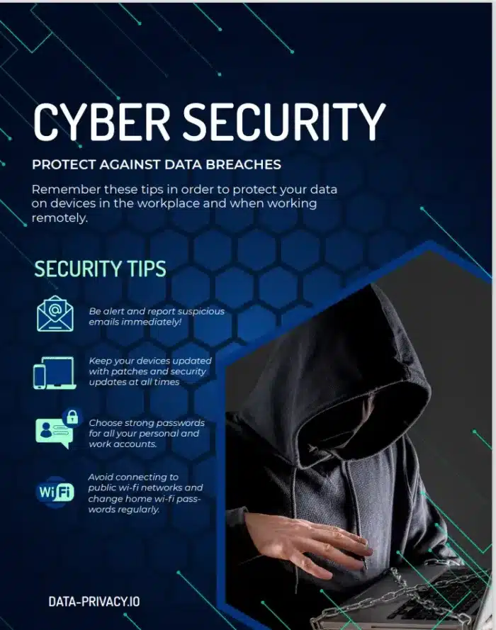 Cybersecurity awareness tips flyer download