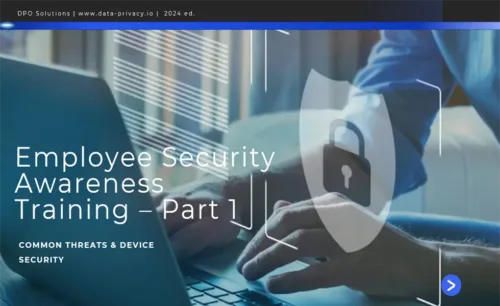 Employee Cybersecurity Awareness Training ppt part_1 cover