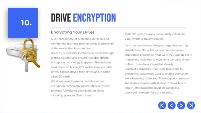 cybersecurity awareness training 2024 part 2 remote working security slide 10 drive encryption