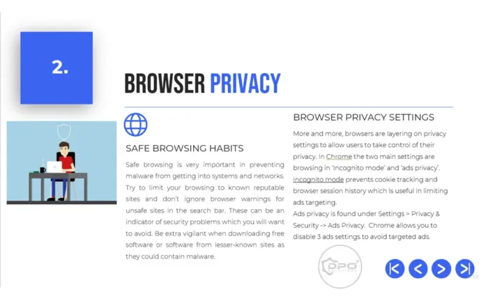 Browser Privacy- Data Privacy Awareness 4-Part PowerPoint Course Preview - Module 2 Remote Worker Privacy Awareness slide-2