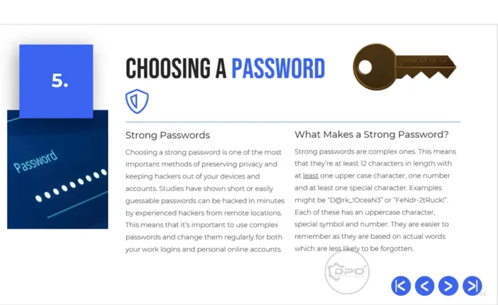 Choosing a Password- Data Privacy Awareness 4-Part PowerPoint Course Preview - Module 2 Remote Worker Privacy Awareness slide-5