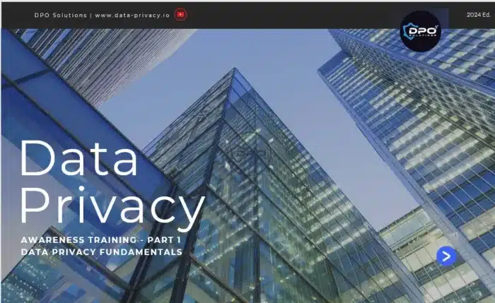 Data Privacy Awareness 4-Part Course Module 1 Data Privacy Fundamentals Cover