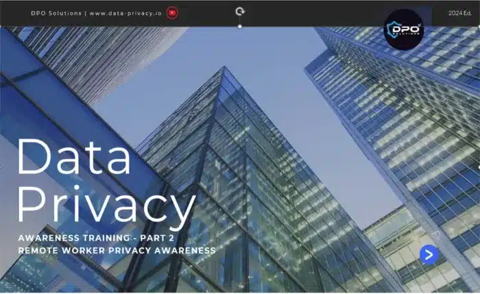 Data Privacy Awareness 4-Part Course Module 2 Remote Worker Privacy Awareness Cover