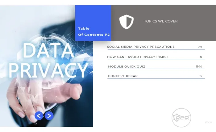 Data Privacy Awareness 4-Part PowerPoint Course Module 1 Data Privacy Fundamentals Index-p2