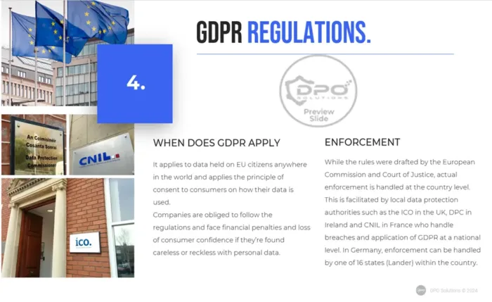 Data Privacy Primer Presentation GDPR Regulations Slide 4 - DPO Training Solutions