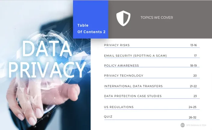 Data Privacy Primer Presentation Index p2 - DPO Training Solutions