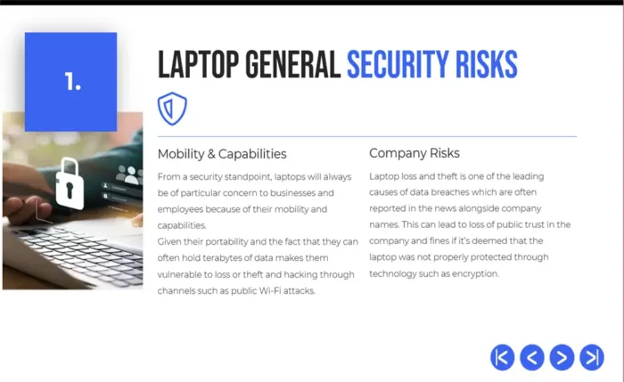 Laptop General Security Risks, Laptop Security Guide Presentation