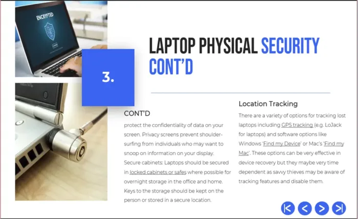 Laptop Physical Security Slide Contd, Laptop Security Guide Presentation