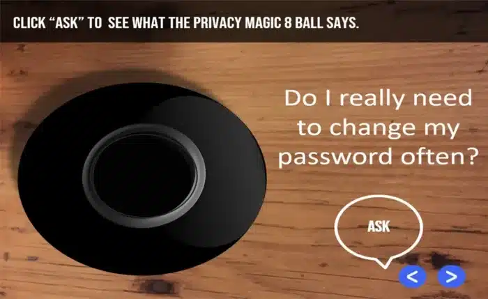 Q1 Magic 8 Ball Privacy Game