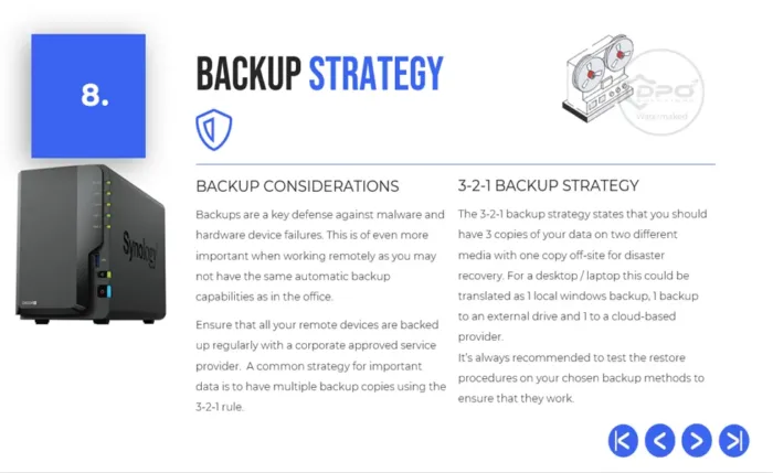 Security Training Slides - Backup Strategy Slide 8, DPO Training Solutions