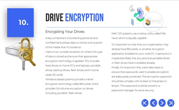 Security Training Slides - Drive Encryption Slide 10, DPO Training Solutions