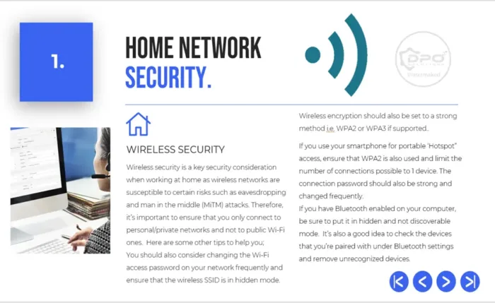 Security Training Slides - Home Network Security Slide 1, DPO Training Solutions