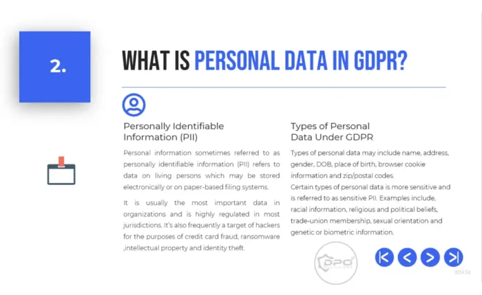 What is personal data in GDPR - Data Privacy Awareness 4-Part PowerPoint Course Preview - Module 3 Introduction to GDPR slide-2