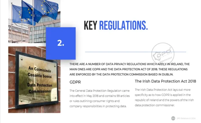 data privacy awareness short training presentation - key regulations - slide 2, DPO training solutions