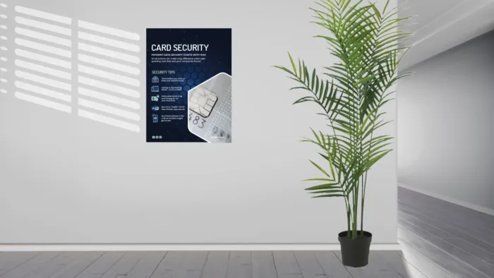 Payment Card Security Awareness Mockup