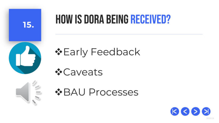 Guided DORA regulation training course, DPO Solutions NY, Digital Operational Resiliency Act Training Guided Presentation