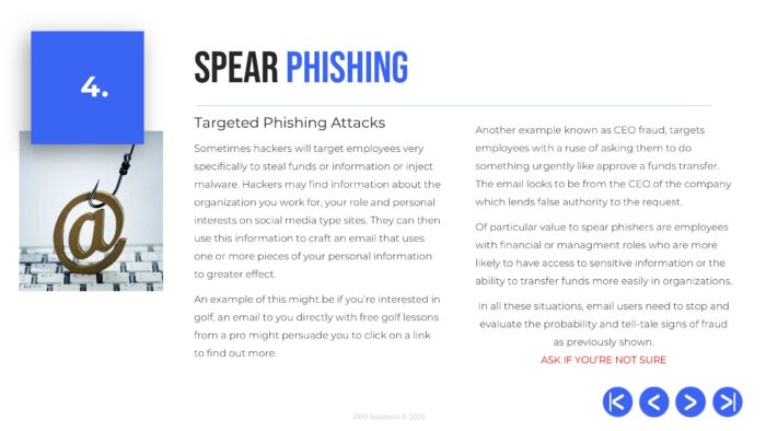 Phishing Awareness Training Presentation, DPO Solutions NY