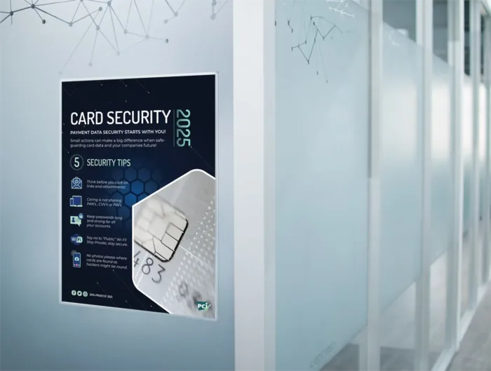 Payment Card Security Awareness Poster Glass Wall