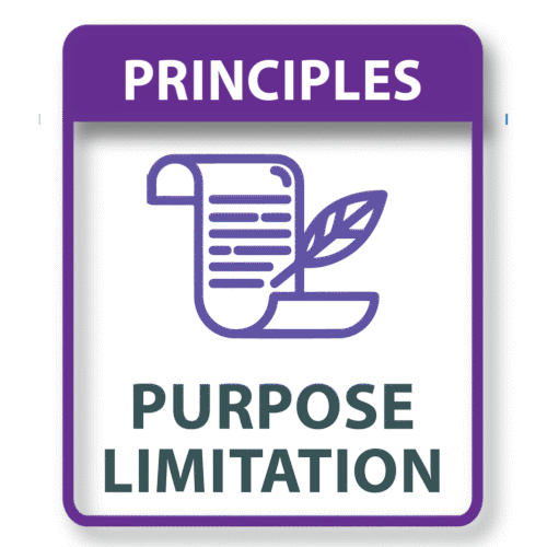 Privacy Icon, GDPR principle of purpose limitation, DPO Solutions, powerpoint and visio security icons, ppt icons