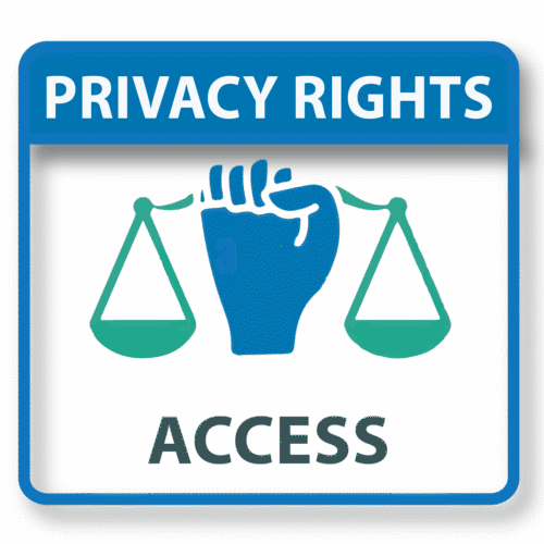 Privacy Icon, GDPR right of access, powerpoint and visio security icons. ppt icons, DSAR requests, SAR requests, DPO Solutions