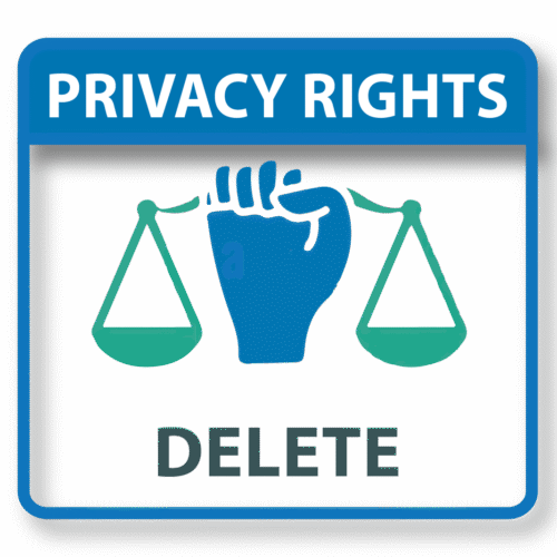 Privacy Icons, GDPR right to delete, GDPR right to be forgotten, powerpoint and visio security icons. ppt icons, DPO Solutions
