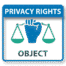 Privacy icons, Right to object to automatic decision making, object to further processing, powerpoint and visio security icons, ppt icons, DPO Solutions