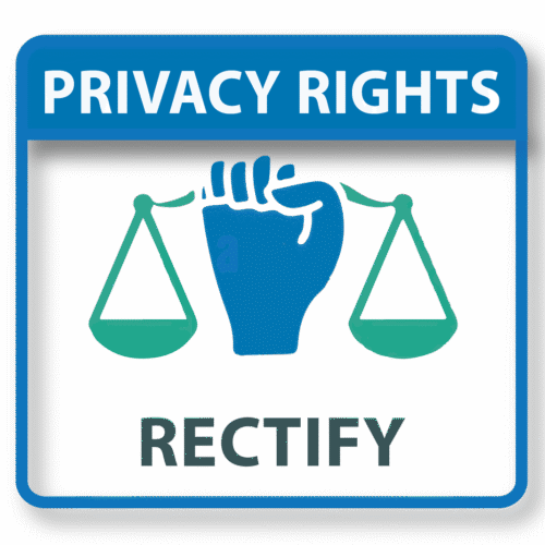 Privacy Icons, GDPR Right to Rectify, GDPR icon set, Right to correct GDPR, Powerpoint and visio security icons, ppt icons, DPO Solutions