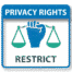 GDPR right to restrict processing, GDPR Icon set, DPO Solutions, Powerpoint and visio security icons. ppt icons