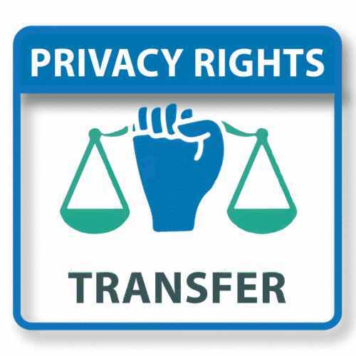 Privacy rights icon, right to transfer, GDPR data portability icon, privacy icon set, powerpoint and visio privacy icons, ppt icons, DPO Solutions