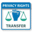 Privacy rights icon, right to transfer, GDPR data portability icon, privacy icon set, powerpoint and visio privacy icons, ppt icons, DPO Solutions