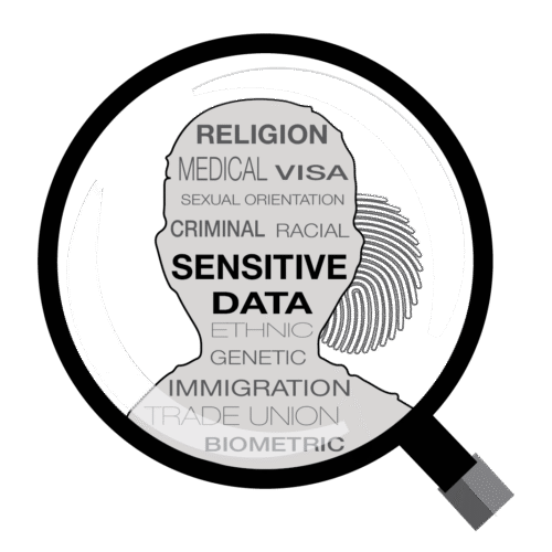 GDPR sensitive personal data examples, sensitive PII examples, powerpoint and visio security icons, DPO solutions, immigration personal data, biometric data, trade union membership, ethnic PII, criminal data, sexual orientation data, medical ephi
