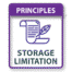 storage limitation principle, data retention icon, GDPR Icon set, powerpoint and visio security icons, ppt privacy icons, DPO solutions