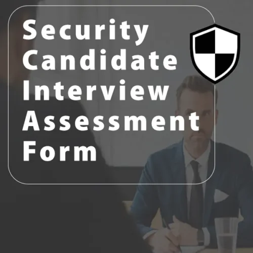 Security Candidate Assessment Form